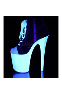 Pleaser FLAMINGO-800SK-02 Platform Pump in Black Canvas