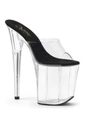FLAMINGO-801 Exotic Slide | Black Faux Leather