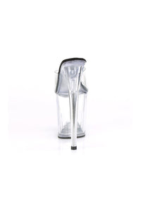 Pleaser FLAMINGO-801 Exotic Slide in Black Faux Leather