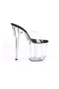 Pleaser FLAMINGO-801 Exotic Slide in Black Faux Leather