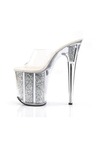 Pleaser FLAMINGO-801G Platform Slide in Clear Vinyl