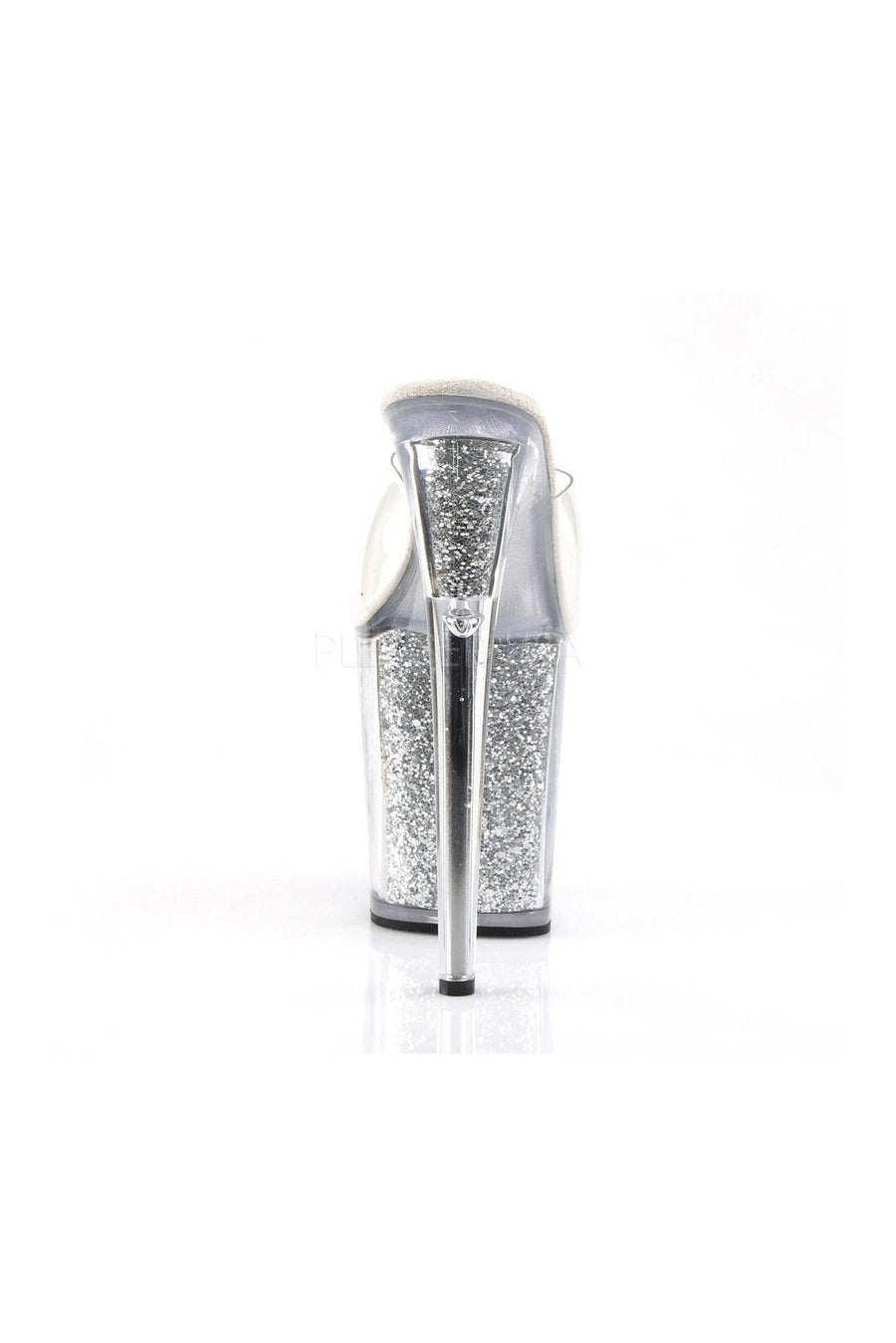 Pleaser FLAMINGO-801G Platform Slide in Clear Vinyl