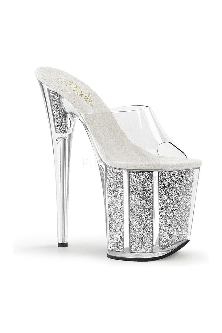 Pleaser Clear Slides Platform Stripper Shoes | Buy at Sexyshoes.com