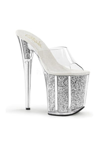 Pleaser FLAMINGO-801G Platform Slide in Clear Vinyl from SexyShoes.com