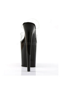 Pleaser FLAMINGO-802 Platform Slide in Black Vinyl