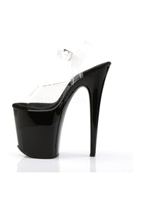 Pleaser FLAMINGO-808 Platform Sandal in Black Vinyl