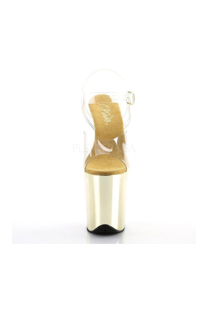 FLAMINGO-808 Platform Sandal  | Clear Vinyl