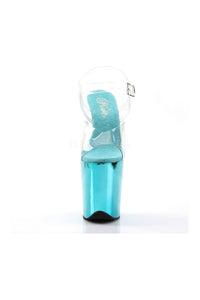 Pleaser FLAMINGO-808 Platform Sandal in Clear Vinyl