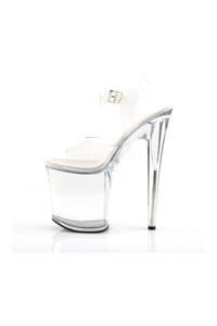 Pleaser FLAMINGO-808 Platform Sandal in Clear Vinyl