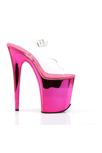 Pleaser FLAMINGO-808 Platform Sandal in Clear Vinyl