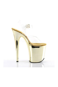 Pleaser FLAMINGO-808 Platform Sandal in Clear Vinyl