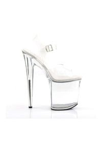 Pleaser FLAMINGO-808 Platform Sandal in Clear Vinyl