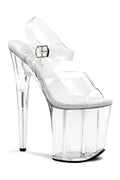 FLAMINGO-808 Platform Sandal  | Clear Vinyl