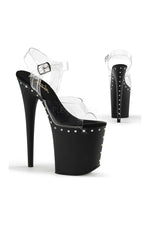 FLAMINGO-808ABLS Platform Sandal  | Black Vinyl