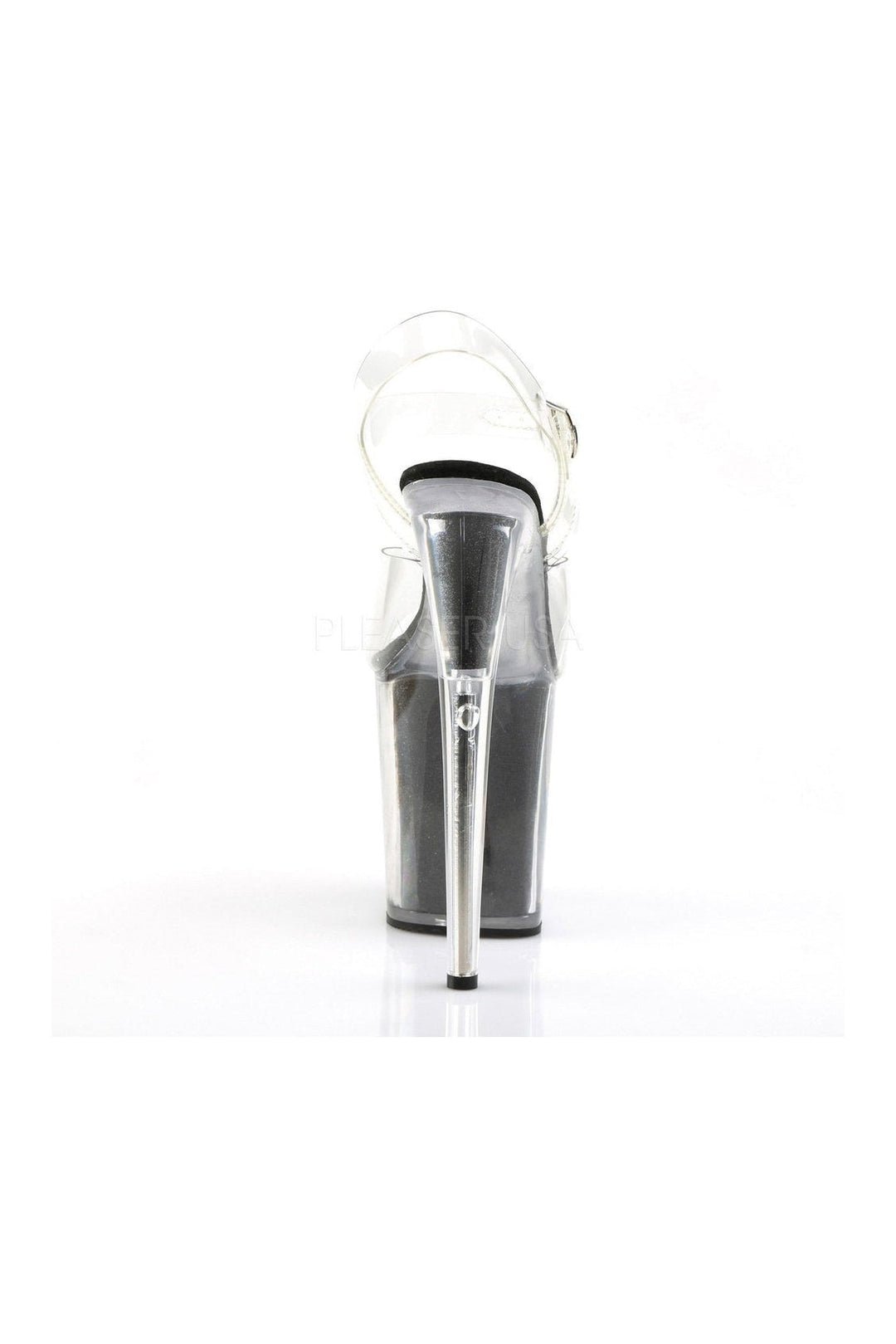 Pleaser FLAMINGO-808G Platform Sandal in Black Vinyl