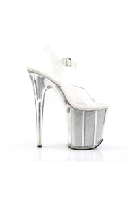 Pleaser FLAMINGO-808G Platform Sandal in Clear Vinyl