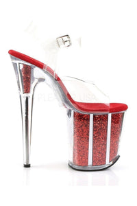 Pleaser FLAMINGO-808G Platform Sandal in Clear Vinyl