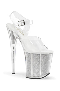 Pleaser FLAMINGO-808G Platform Sandal in Clear Vinyl from SexyShoes.com