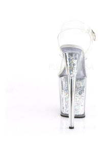 Pleaser FLAMINGO-808GF Platform Sandal in Clear Vinyl