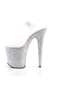 Pleaser FLAMINGO-808LG Platform Sandal in Clear Vinyl