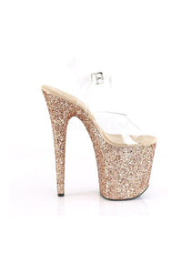 Pleaser FLAMINGO-808LG Platform Sandal in Clear Vinyl