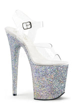 FLAMINGO-808LG Platform Sandal  | Clear Vinyl