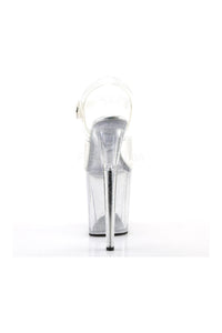 Pleaser FLAMINGO-808MMG Platform Sandal in Clear Vinyl