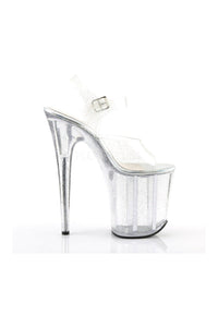 Pleaser FLAMINGO-808MMG Platform Sandal in Clear Vinyl