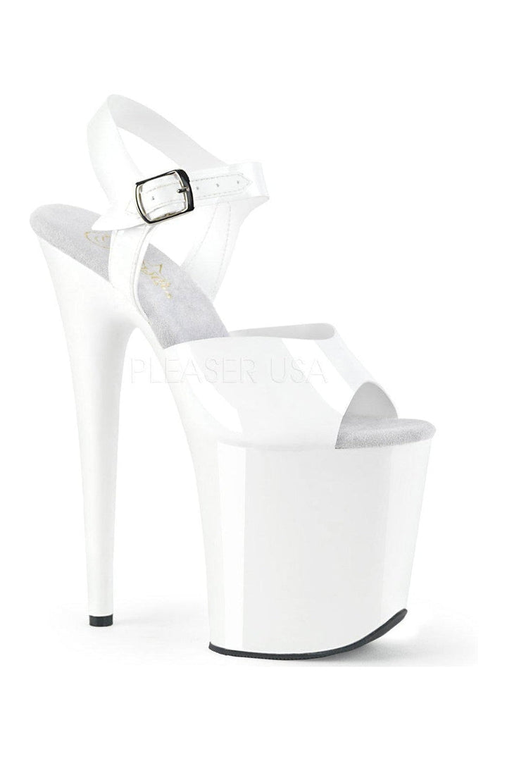 Pleaser White Sandals Platform Stripper Shoes | Buy at Sexyshoes.com