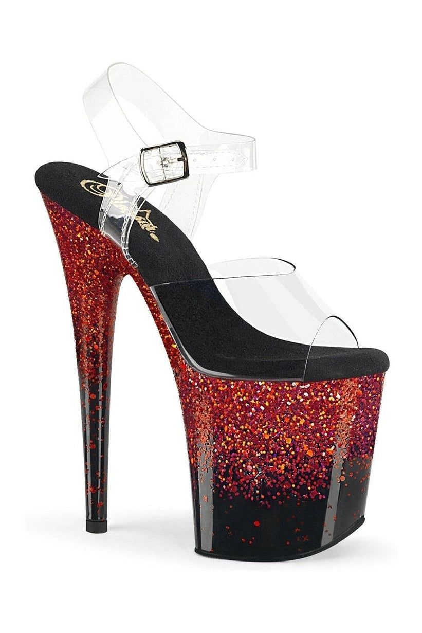 Pleaser Clear Sandals Platform Stripper Shoes | Buy at Sexyshoes.com