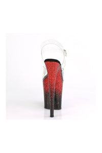 Pleaser FLAMINGO-808SS Exotic Sandal in Clear Vinyl