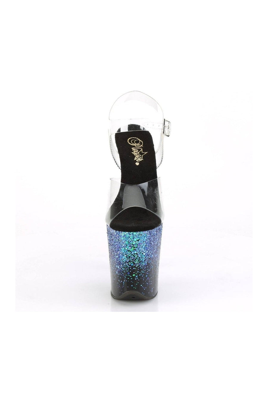 Pleaser FLAMINGO-808SS Exotic Platform Sandal in Clear Vinyl