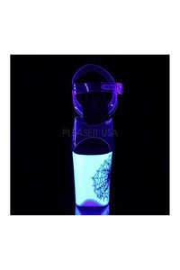 Pleaser FLAMINGO-808SW Platform Sandal in Clear Vinyl