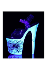 Pleaser FLAMINGO-808SW Platform Sandal in Clear Vinyl