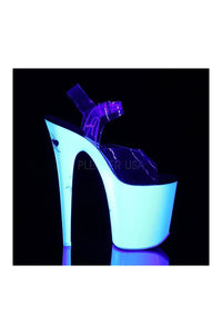 Pleaser FLAMINGO-808SW Platform Sandal in Clear Vinyl