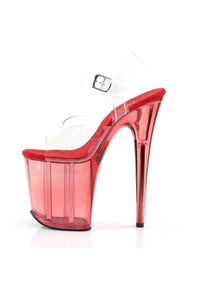 Pleaser FLAMINGO-808T Platform Sandal in Clear Vinyl