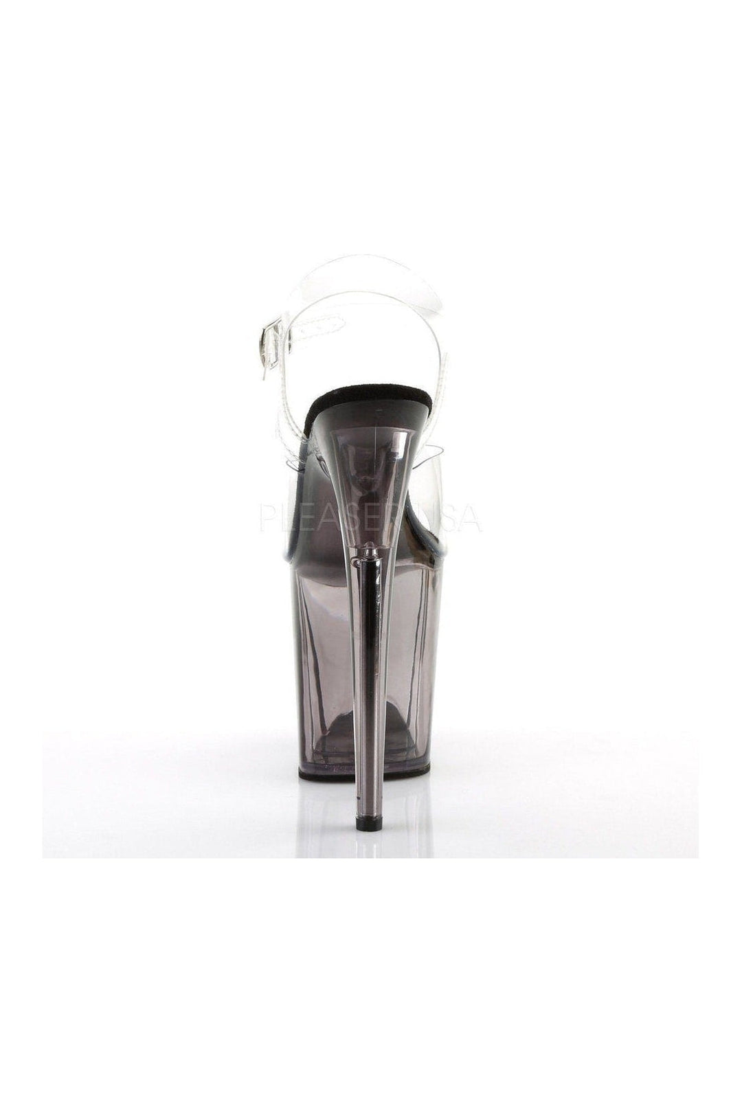 Pleaser FLAMINGO-808T Platform Sandal in Clear Vinyl