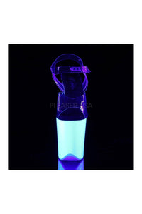 Pleaser FLAMINGO-808UV Platform Sandal in Clear Vinyl