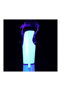 Pleaser FLAMINGO-808UV Platform Sandal in Clear Vinyl