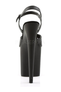 Pleaser FLAMINGO-809 Platform Sandal in Black Faux Leather