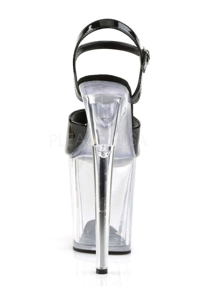 Pleaser FLAMINGO-809 Platform Sandal in Black Patent