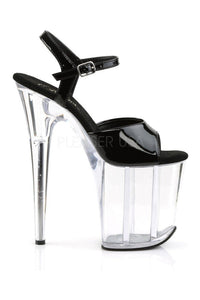 Pleaser FLAMINGO-809 Platform Sandal in Black Patent