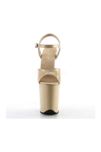 Pleaser FLAMINGO-809 Platform Sandal in Bone Patent