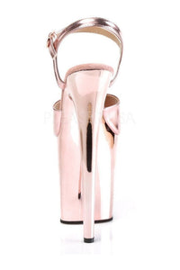 Pleaser FLAMINGO-809 Platform Sandal in Rose Gold Faux Leather