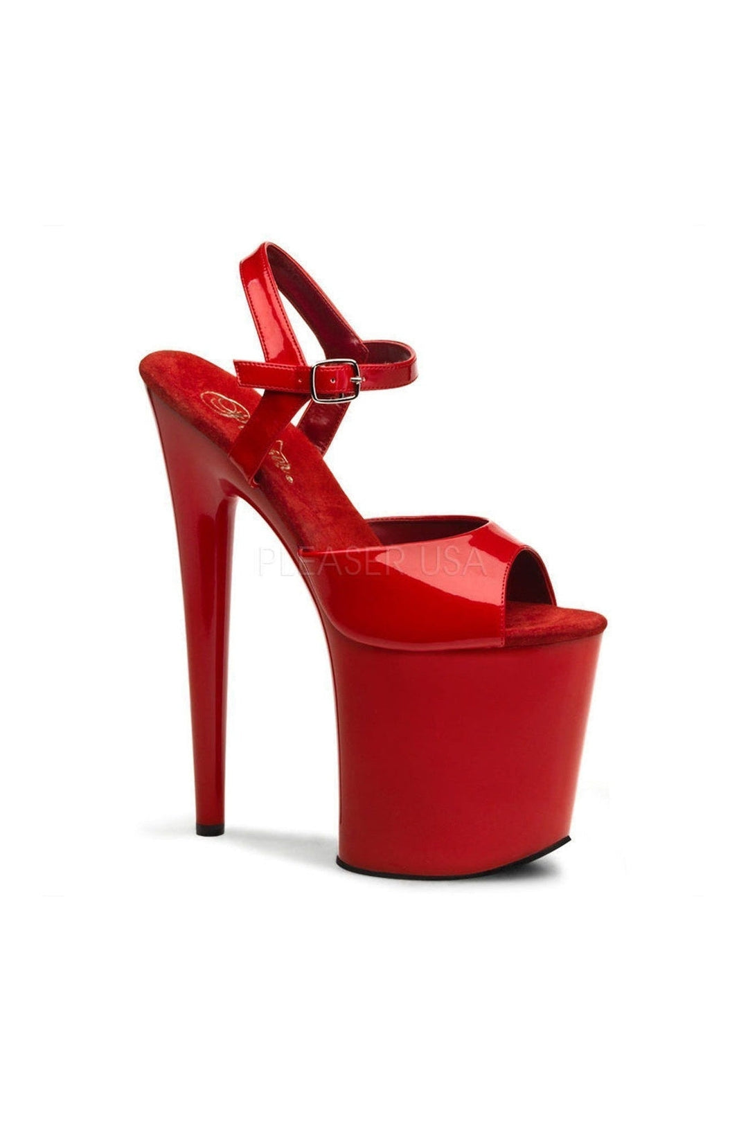 FLAMINGO-809 Platform Sandal | Red Patent-Pleaser-Red-Sandals-SEXYSHOES.COM