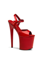 FLAMINGO-809 Platform Sandal  | Red Patent