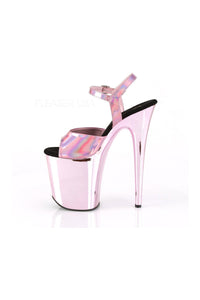 Pleaser FLAMINGO-809HG Exotic Platform Sandal in Pink Faux Leather