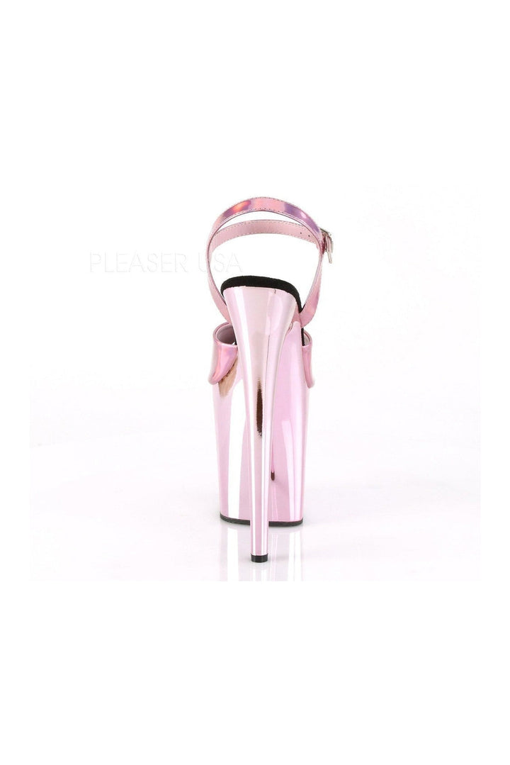 FLAMINGO-809HG Stripper Platform Sandal | Pink Faux Leather-Pleaser-SEXYSHOES.COM