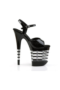 Pleaser FLAMINGO-809LN Platform Sandal in Black Patent