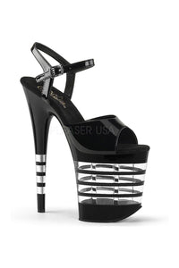Pleaser FLAMINGO-809LN Platform Sandal in Black Patent from SexyShoes.com